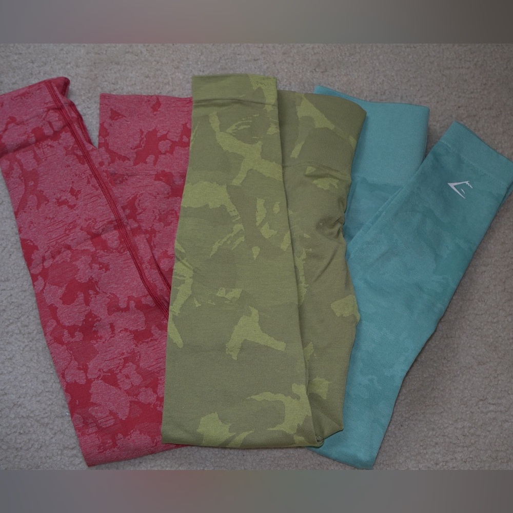 Lot of Three Gymshark Adapt Seamless Leggings